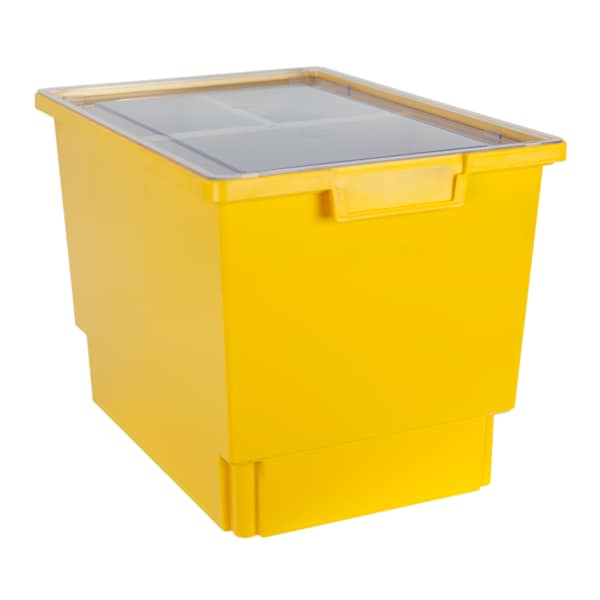Storsystem Bin, Tray, Tote, Yellow, High Impact Polystyrene, 12.25 in W